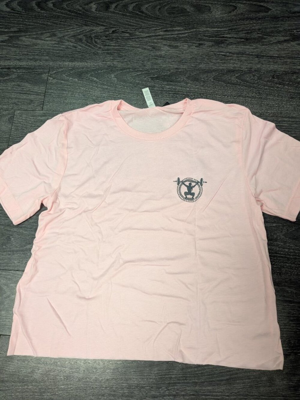 Barbells And Ponytails "Checkered" S/S Crop T-Shirt SZ L NEW - Picture 2 of 2